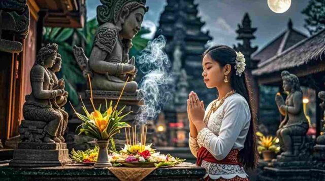 Ritual Pembersihan Diri pada Hari Raya Purnama bagi Umat Hindu di Bali